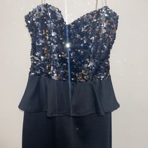 Sequin Strapless Dress
